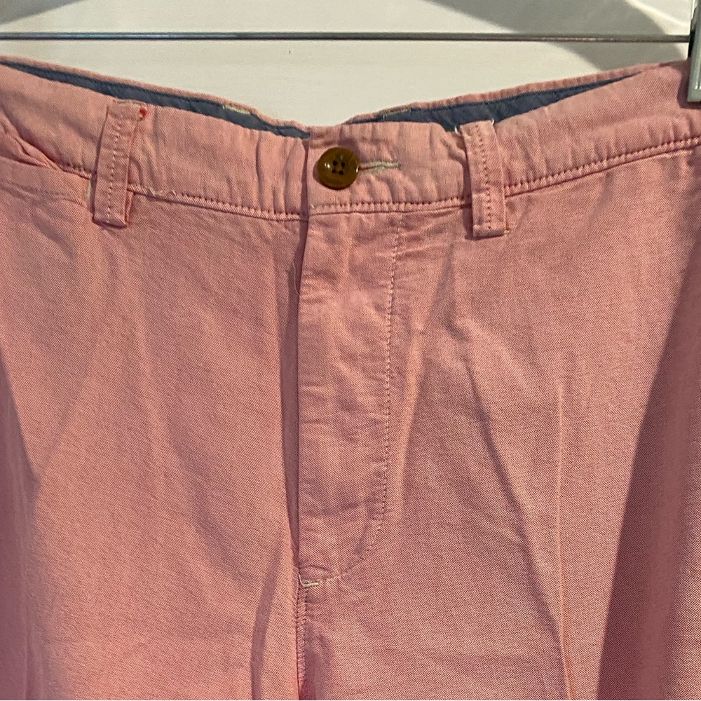 J Crew Club Shorts Pink Flat Front Chinos - size 34 - Picture 3 of 8
